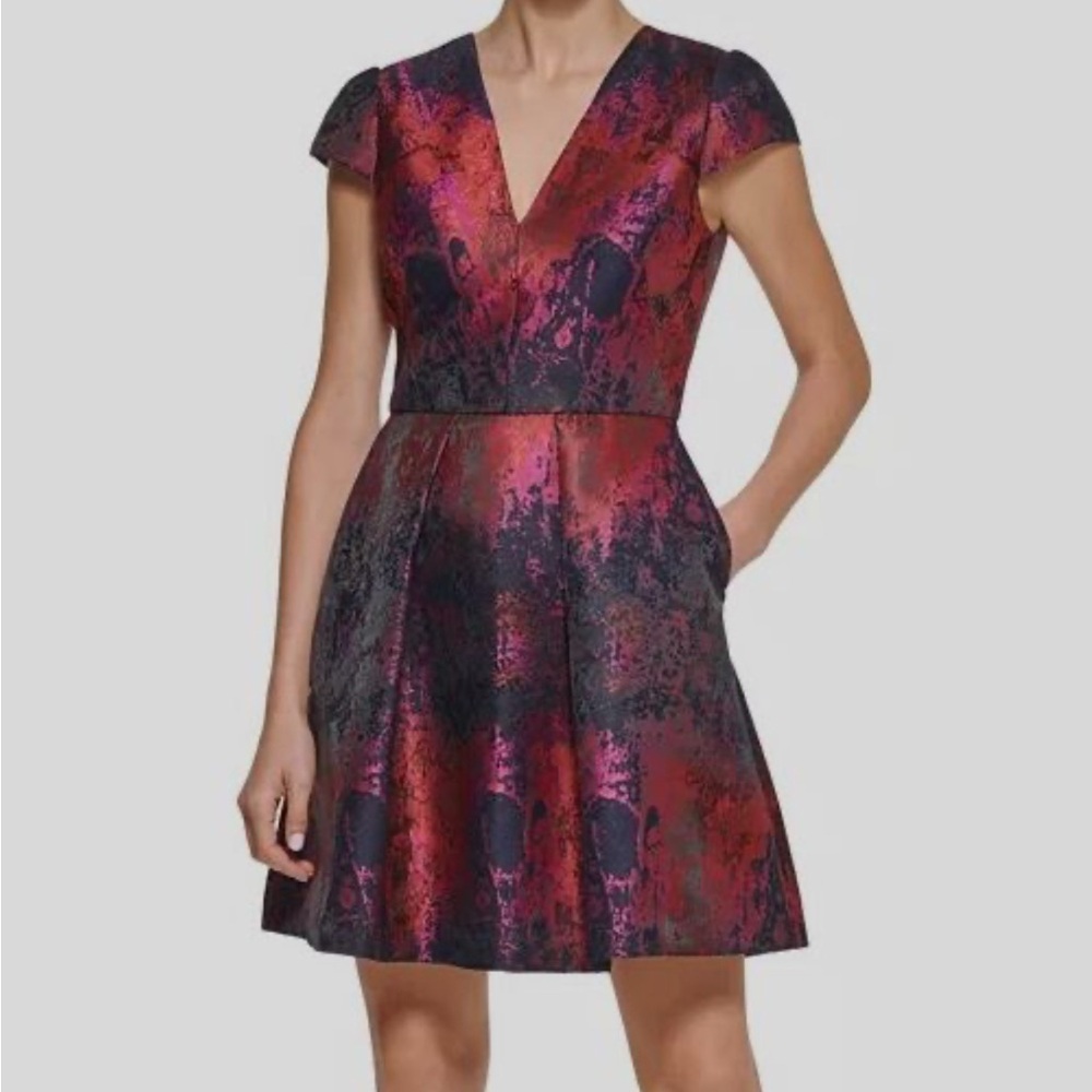 Vince Camuto Jacquard Dress Size 4